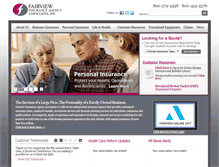 Tablet Screenshot of fairviewinsurance.com